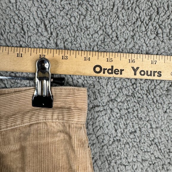 Vineyard Vines Pants Womens Size 14 Light Brown Corduroy Slim Fit Straight Leg - Picture 9 of 12